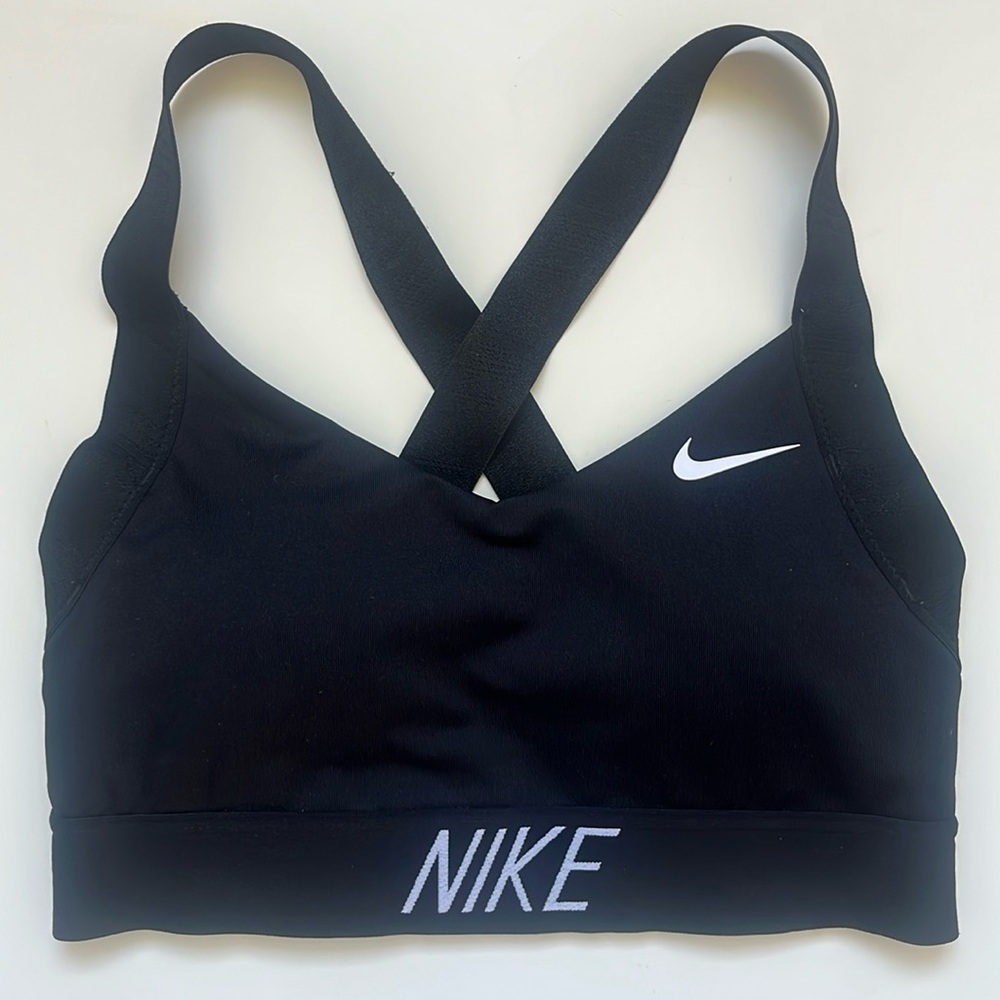 Nike Dri-fit Criss Cross Racerback Sports Bra in Black Women's Small